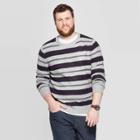 Men's Big & Tall Striped Fairisle Cozy Sweater - Goodfellow & Co Gray