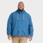 Men's Big & Tall Ripstop Rain Jacket - Goodfellow & Co Blue