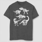 Boys' Jurassic World Fallen Kingdom Distressed Dinosaurs T-shirt - Charcoal Gray