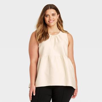 Women's Plus Size Tank Top - Who What Wear Off-white
