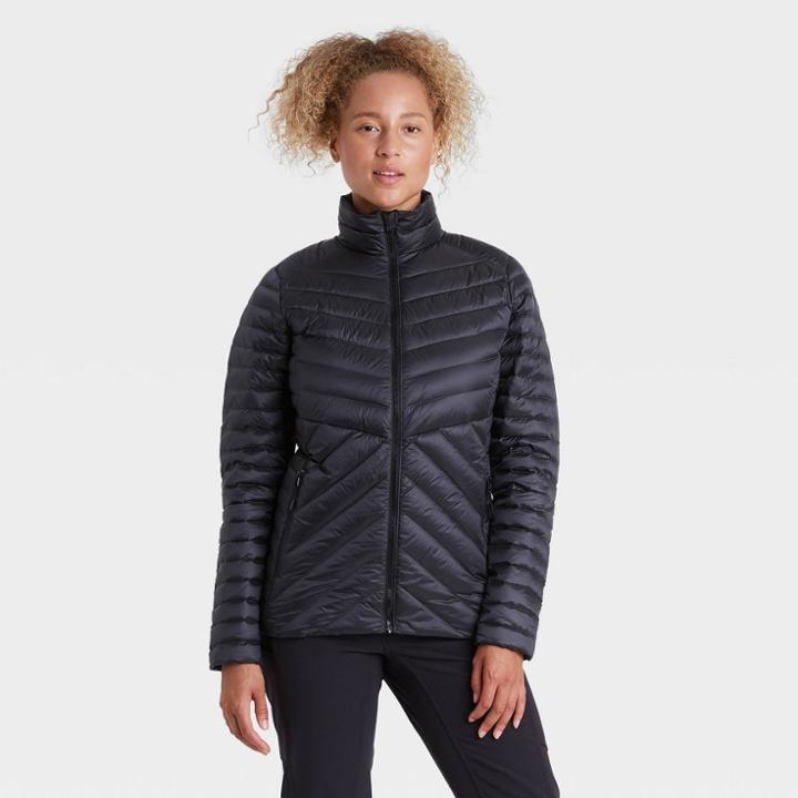 Women's Packable Down Puffer Jacket - All In Motion Black