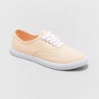 Women's Lunea Lace-up Apparel Sneakers - Universal Thread Peach Orange