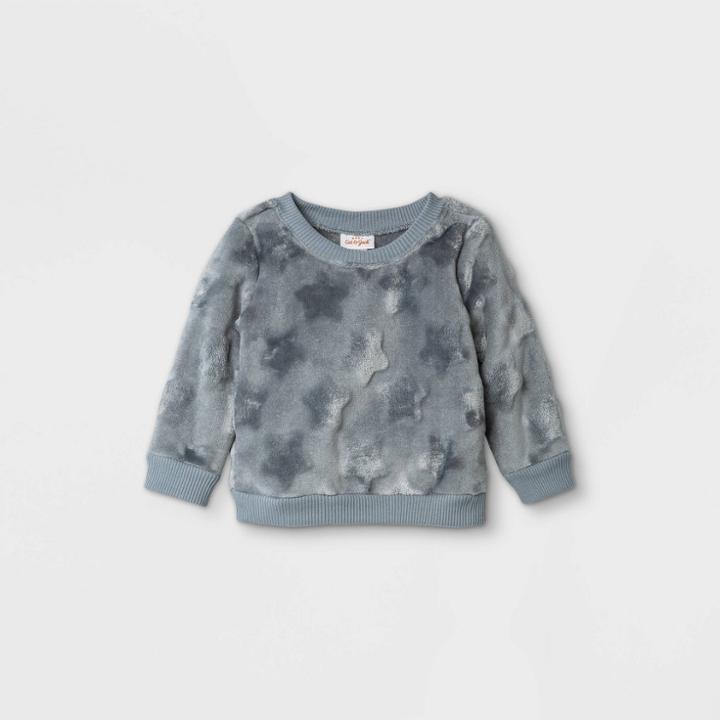 Baby Girls' Star Shirt Jacket - Cat & Jack Gray Newborn