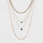 Target Multi Row Layered Necklace - Universal Thread Gold