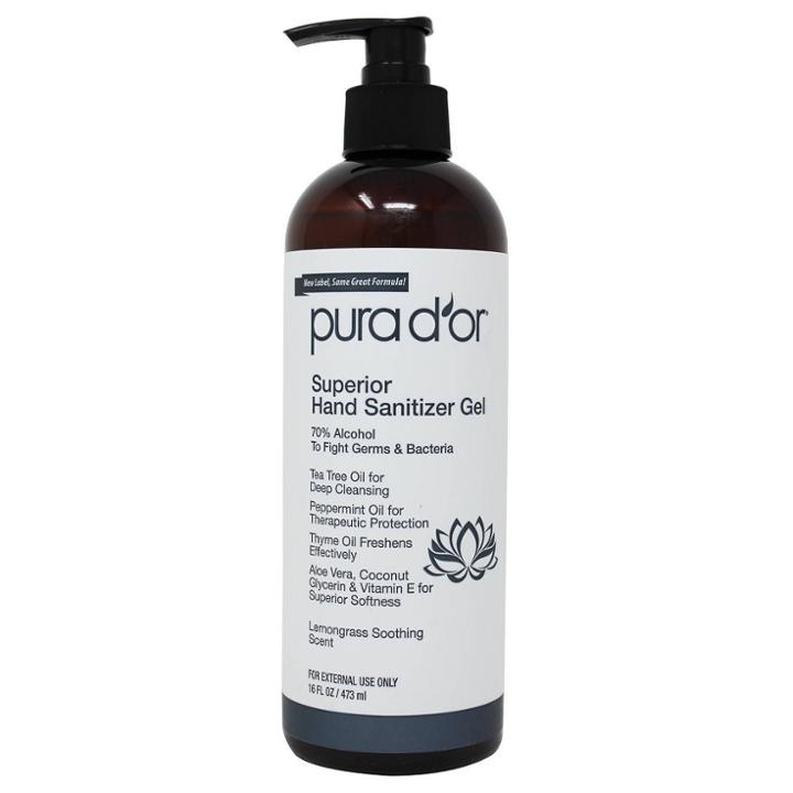 Pura D'or Superior Hand Sanitizer - Lemongrass