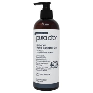Pura D'or Superior Hand Sanitizer - Lemongrass