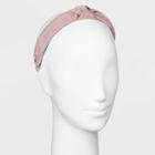 Soft Suede Fabric Knot Headband - Universal Thread Blush Pink