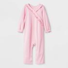 Baby Girls' Thermal Ruffle Romper - Cat & Jack Pink