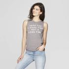 Women's Here For A Good Time Tank Top - Fifth Sun (juniors') - Gray