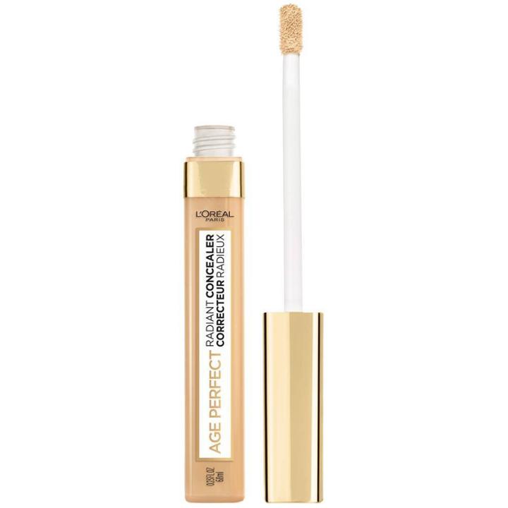 L'oreal Paris Age Perfect Makeup Radiant Concealer - Cream Beige - 0.23 Fl Oz, Ivory Beige