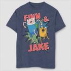 Fifth Sun Boys' Adventure Time Jake And Finn T-shirt - Navy