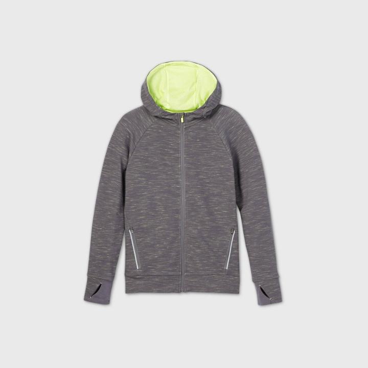 All In Motion Boys' Spacedye French Terry Full Zip Hoodie - All In
