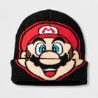 Nintendo Boys' Super Mario Cuffed Beanie - Black