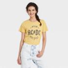 Women's Ac/dc High Voltage Short Sleeve Graphic T-shirt - Yellow