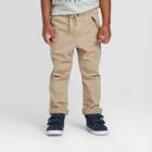 Toddler Boys' Utility Pull-on Pants - Cat & Jack Tan 12m, Toddler Boy's, Beige