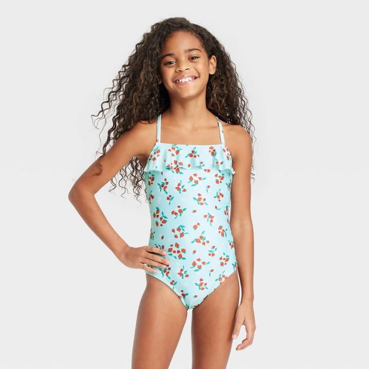 Girls' Sweet Strawberries One Piece Swimsuit - Cat & Jack