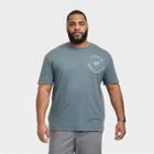 Men's Big & Tall Regular Fit Ford Bronco Flat Seams Short Sleeve Graphic T-shirt - Goodfellow & Co Gray