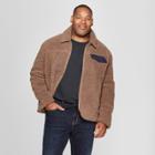 Men's Big & Tall Faux Fur Jacket - Goodfellow & Co Mocha 5xb, Size: