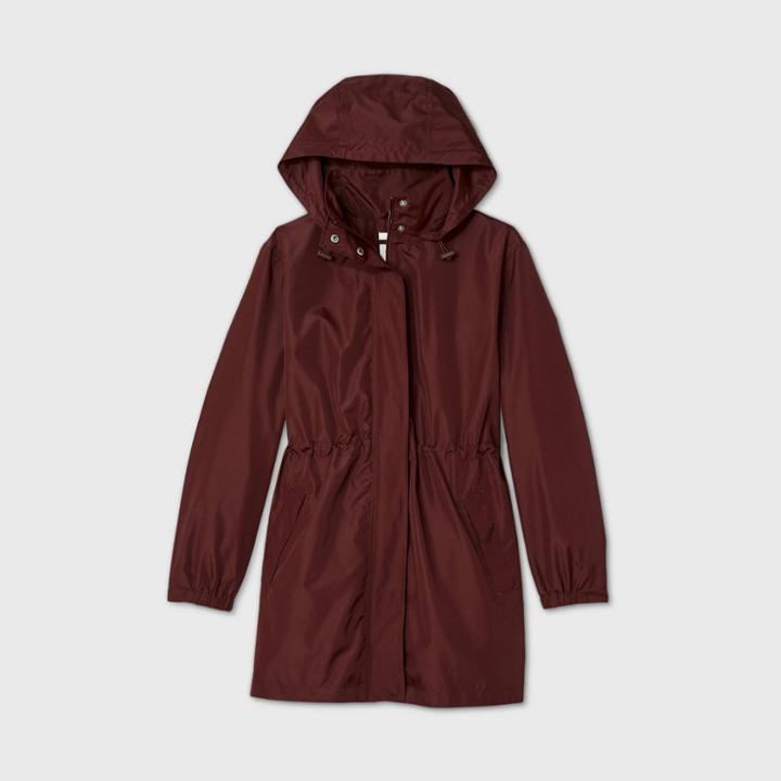 Women's Rain Jacket - A New Day Burgundy