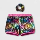 Target Girls' Reversible Sequins Active Wear Shorts - Pink