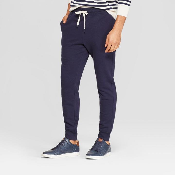 Men's Regular Fit Jogger Pants - Goodfellow & Co Xavier Navy