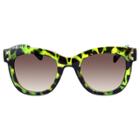Target Women's Medium Plastic Sunglasses - Green Tortoise, Black