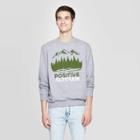 Gender Inclusive Long Sleeve Crewneck Positive Altitude Graphic Sweatshirt - Awake Gray M,
