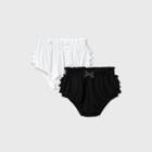 Baby Girls' 2pk Bloomer Pull-on Shorts - Cat & Jack White