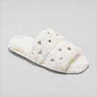 Women's Vienna Rhinestone Embellished Slide Slippers - Stars Above Cream