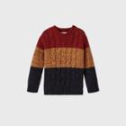 Toddler Boys' Cable Striped Pullover Sweater - Cat & Jack Gold