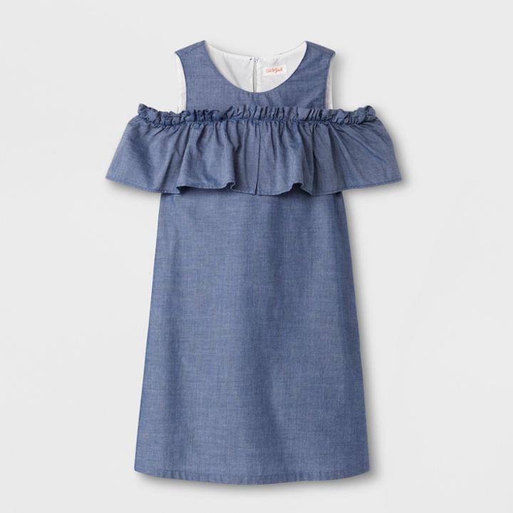 Girls' Woven Dress - Cat & Jack Blue