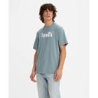 Levi's Men's Relaxed Fit Short Sleeve Crew Neck T-shirt - Aqua Blue
