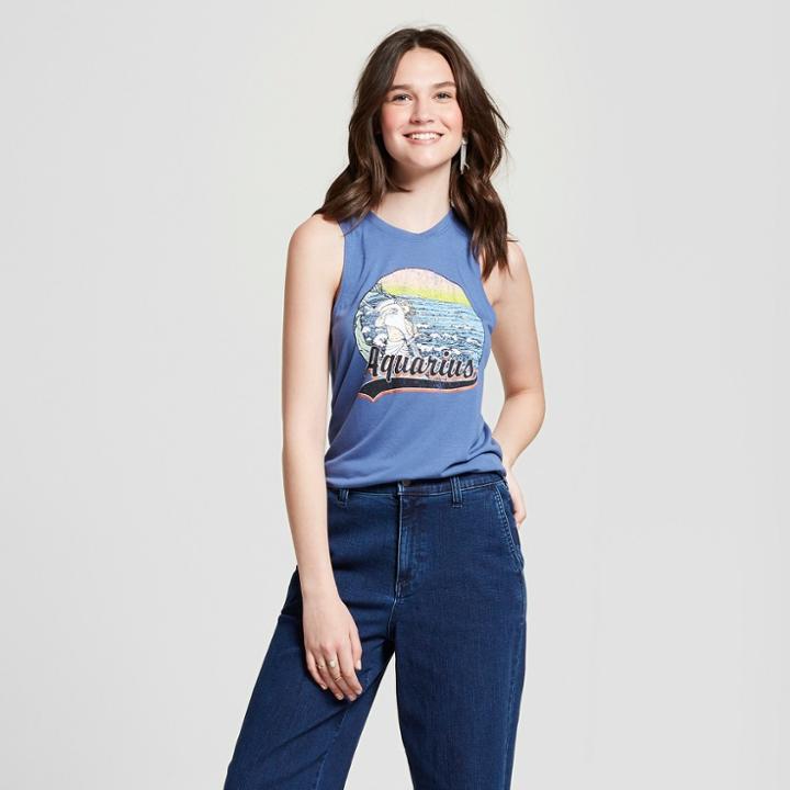 Women's Aquarius Graphic Tank Top - Modern Lux (juniors') Blue