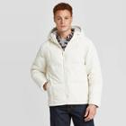 Men's Hooded Puffer Jacket - Goodfellow & Co White