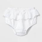 Baby Girls' Eyelet Ruffle Waist Bloomer Pull-on Shorts - Cat & Jack White