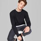 Men's Long Sleeve Boxy T-shirt - Original Use Black