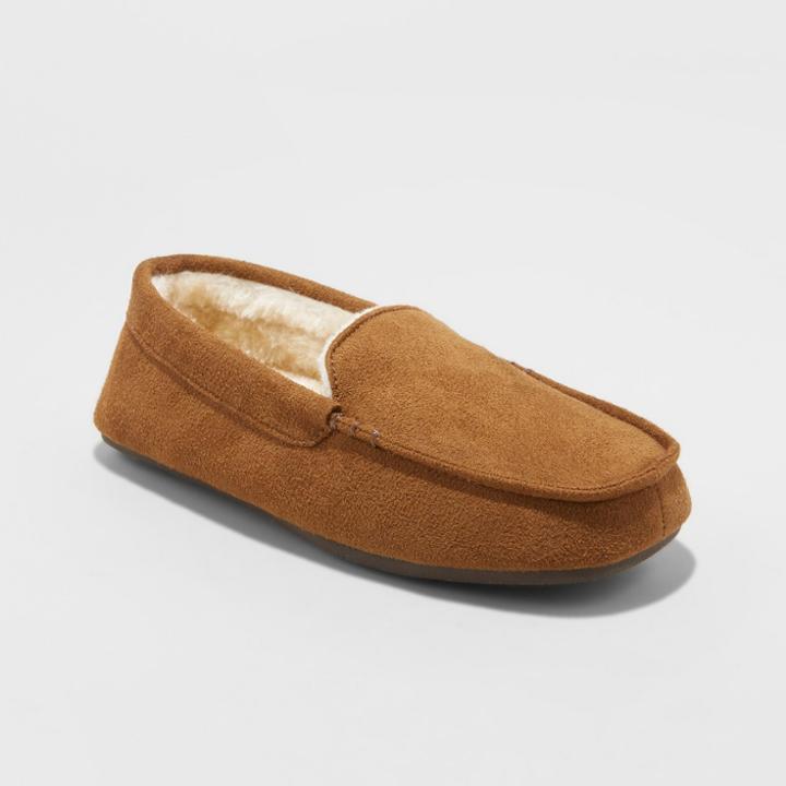 Moccasin Slippers Cat & Jack Tan L (4-5),