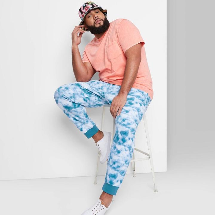 Men's Knit Bottoms Jogger Pants - Original Use Blue