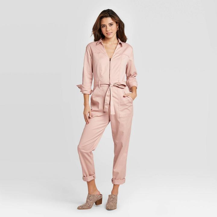 Women's Long Sleeve Boilersuit - Universal Thread Pink
