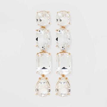 Sugarfix By Baublebar Mixed Stone Statement Earrings - Gold