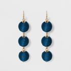 Sugarfix By Baublebar Triad Ball Drop Earrings - Navy, Girl's