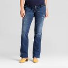 Maternity Inset Panel Bootcut Jeans - Isabel Maternity By Ingrid & Isabel Medium Wash 12, Women's, Blue
