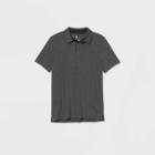 Men's Jersey Golf Polo Shirt - All In Motion Black Microstripe S, Men's,