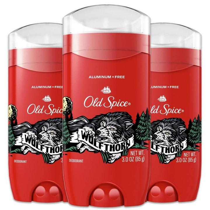 Old Spice Aluminum Free Wolfthorn Scent Deodorant For Men 48 Hr. Protection