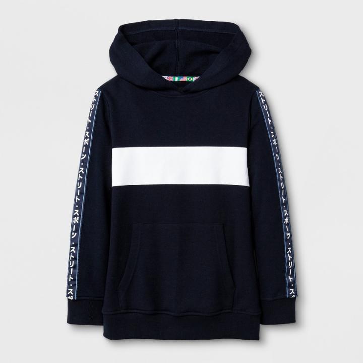 Boys' Push The Limit Hooded Sweatshirt - Art Class Navy
