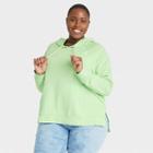 Women's Plus Size Hooded Sweatshirt - Universal Thread Apple Green