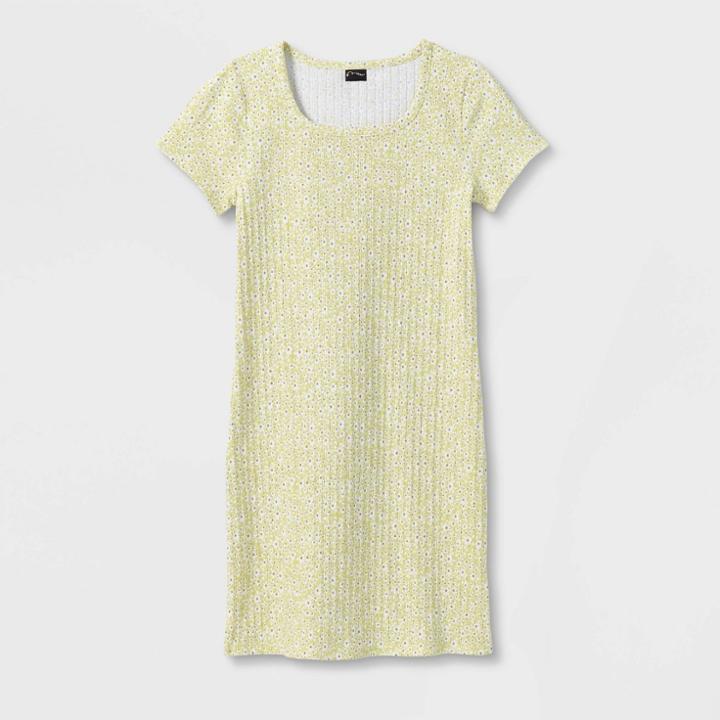 Girls' U-neck Knit Dress - Art Class