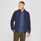 Men's Knit Utility Button-down Shirt - Goodfellow & Co Xavier Navy