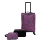 Skyline Softside 3pc Spinner Luggage Set - Purple