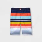 Boys' Adaptive Striped Swim Trunks - Cat & Jack